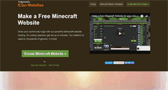 Desktop Screenshot of minecraftwebsites.com